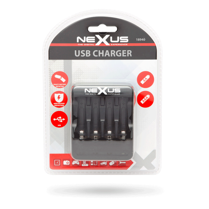 USB nabíječka baterií Nexus 18940 DC 5V 1A
