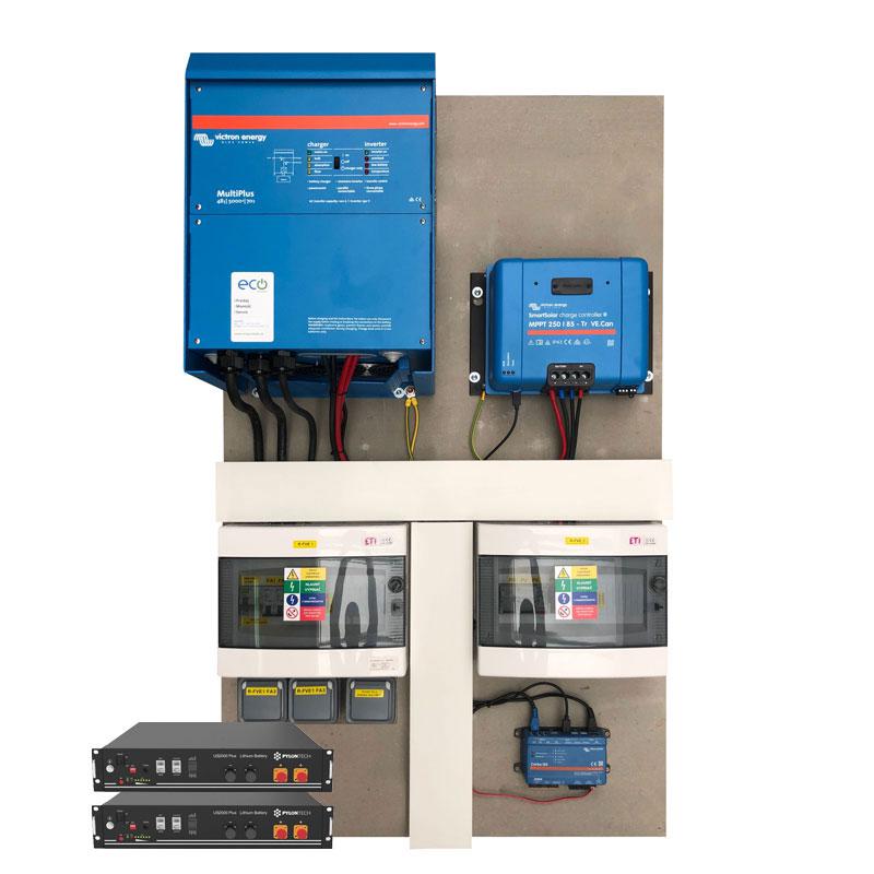 Predpripravený hybridný solárny systém bez panelov Victron 48V 3000VA 4,8kWh