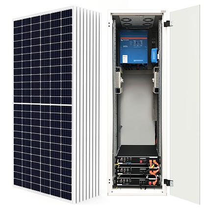 RACK Plug & Play hybridný solárny systém Victron 48V 5000VA 4,1kWp 10,8kWh