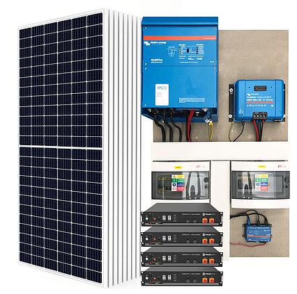 Plug & Play hybridný solárny systém Victron 48V 5000VA 4,1kWp 9,6kWh