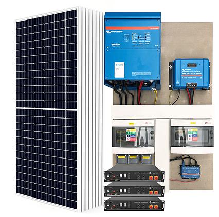 Plug & Play hybridní solární systém Victron 48V 3000VA 3,64kWp 7,2kWh