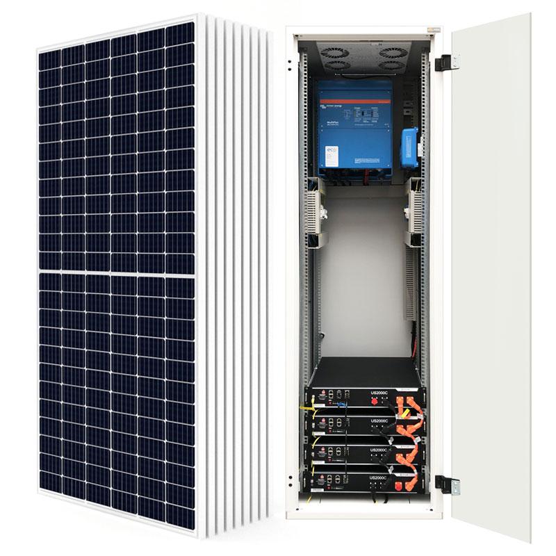 RACK Plug & Play hybridní solární systém Victron 48V 5000VA 4,1kWp 9,6kWh