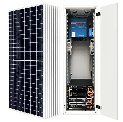 RACK Plug & Play hybridní solární systém Victron 48V 5000VA 4,1kWp 9,6kWh