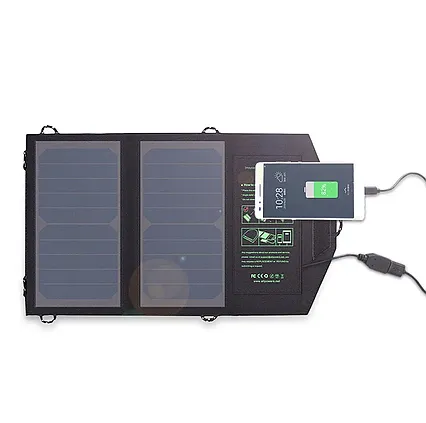 Skladateľná solárna nabíjačka Allpowers 10W a 5V USB