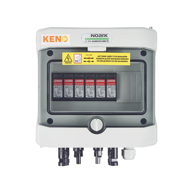 Rozvodná skrinka KENO SH-6 DC s prepäťovou ochranou 1000V typ 1 2x PV string 2x MPPT