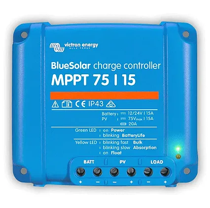 MPPT regulátor nabíjení Victron Energy BlueSolar 75V 15A