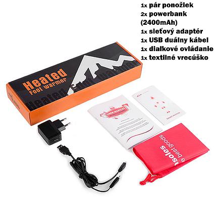Vyhřívané ponožky KCFIR velikost M s dálkovým ovládáním