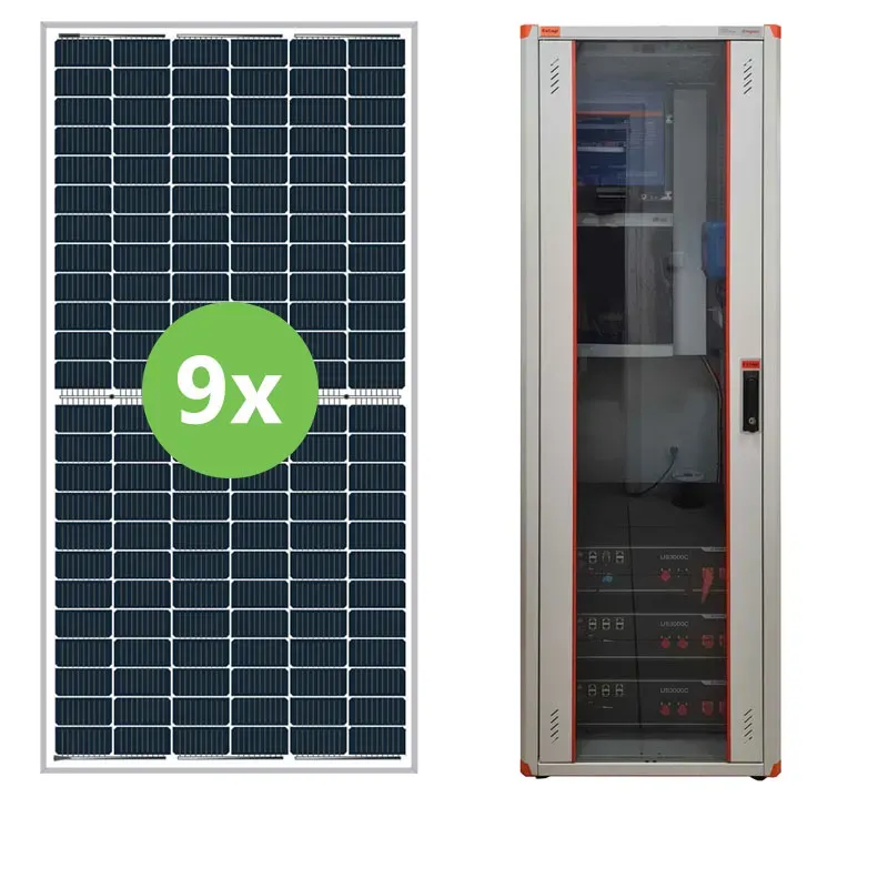 RACK Plug & Play hybridný solárny systém Victron 48V 5000VA 4,1kWp 9,6kWh