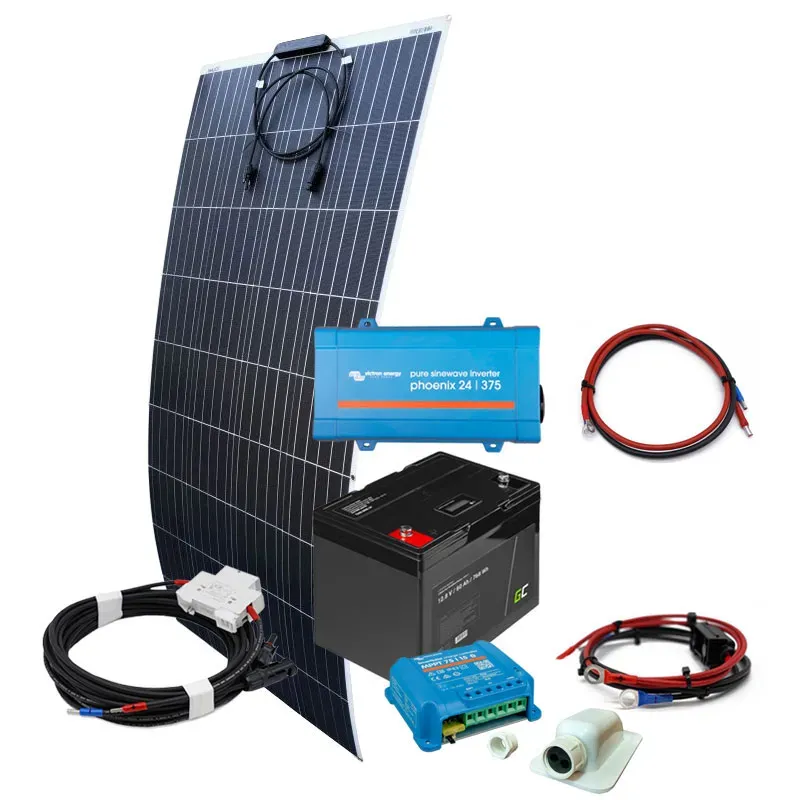 Solární ostrovný systém 190Wp 12V 60Ah pro lodě