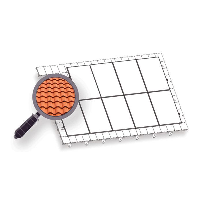Konstrukce KENO na FV pro 9 panelů. Taška