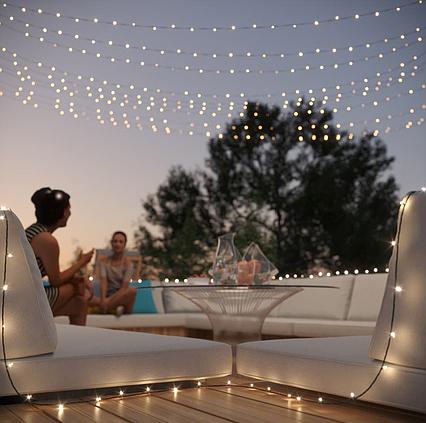 Solární LED řetěz s USB Solarcentre Lumify LWW100 - 100 LED / 10m teplá bílá