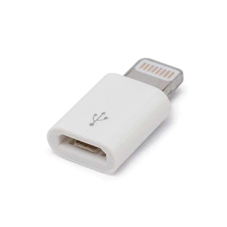 MicroUSB adaptér Delight iPhone Lightning 55448 biely