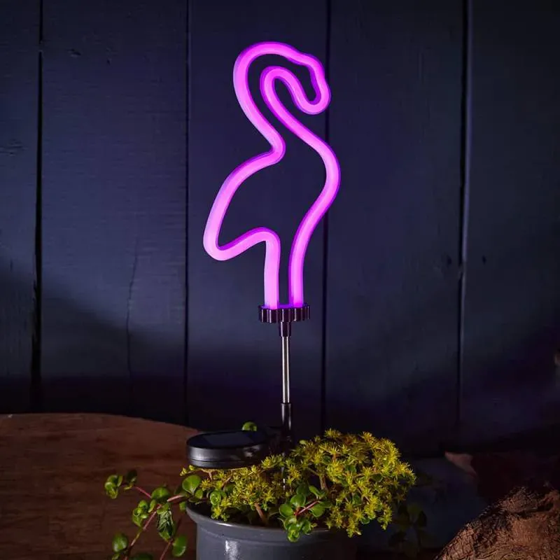 Solární dekorativní osvětlení SolarCentre - Neon Flamingo