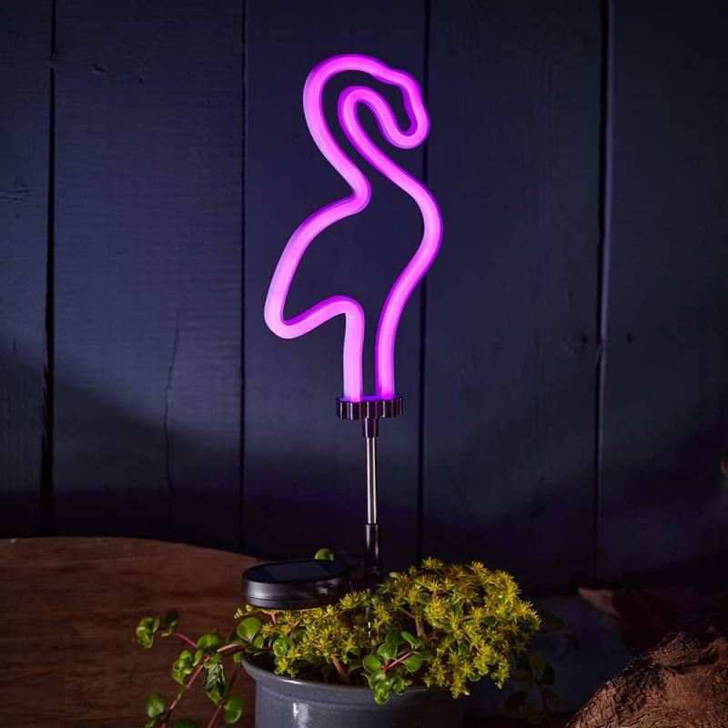 Solárne dekoračné osvetlenie SolarCentre - Neon Flamingo