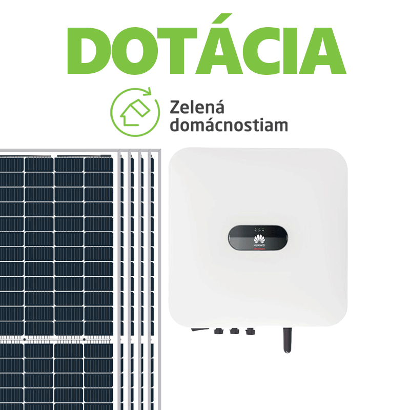 Dotácia na sieťovú elektráreň (On-Grid) s výkonom 2,275 kWp v paneloch a prípravou na batériu Huawei