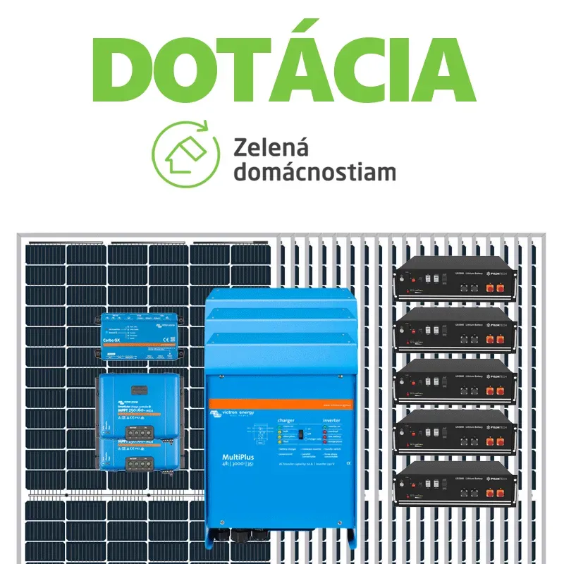 Dotácia na hybridnú elektráreň s výkonom 9,1 kWp v paneloch a 18 kWh v LiFePO4 batérií