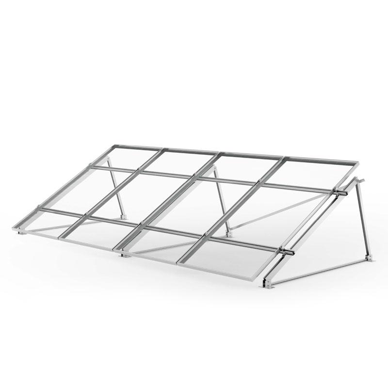 Konstrukce na rovnou střechu 2 FV panely na výšku Mounting Systems