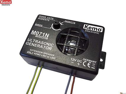 Ultrazvukový odpudzovač škodcov Kemo M071N 12V DC (odskúšaný)
