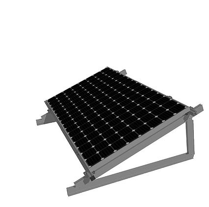 Konstrukce Mounting Systems na rovnou střechu 1 FV panel (extra velký) na výšku/šířku