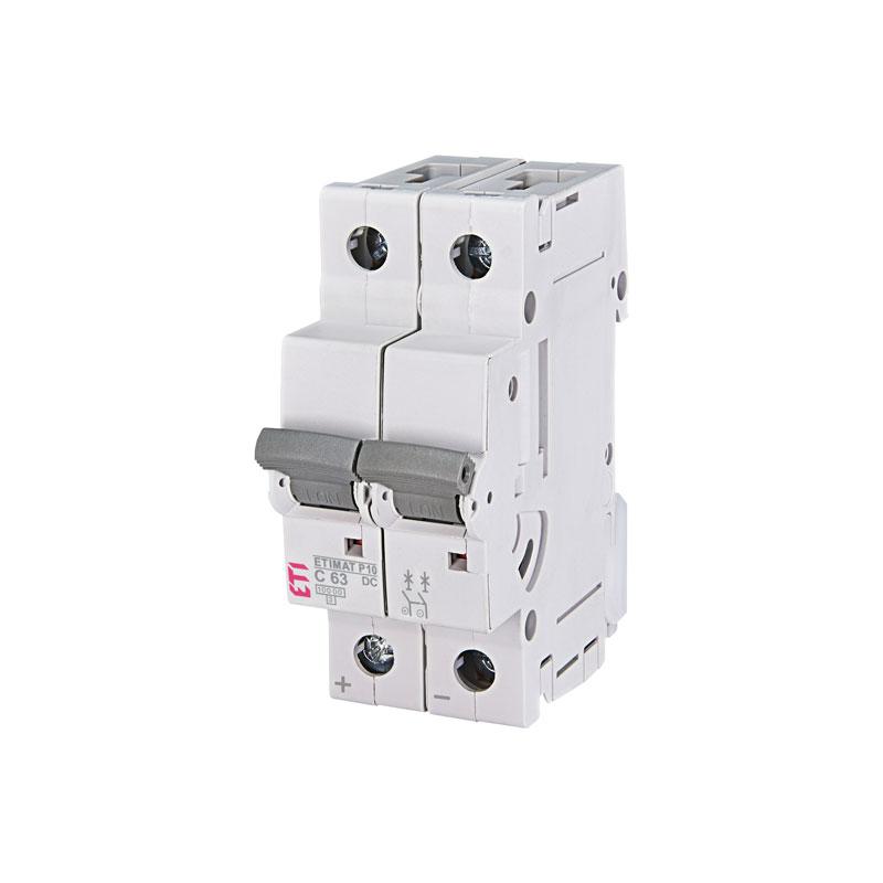 Jednosměrný DC jistič ETI 002138722 63A 2-pólový