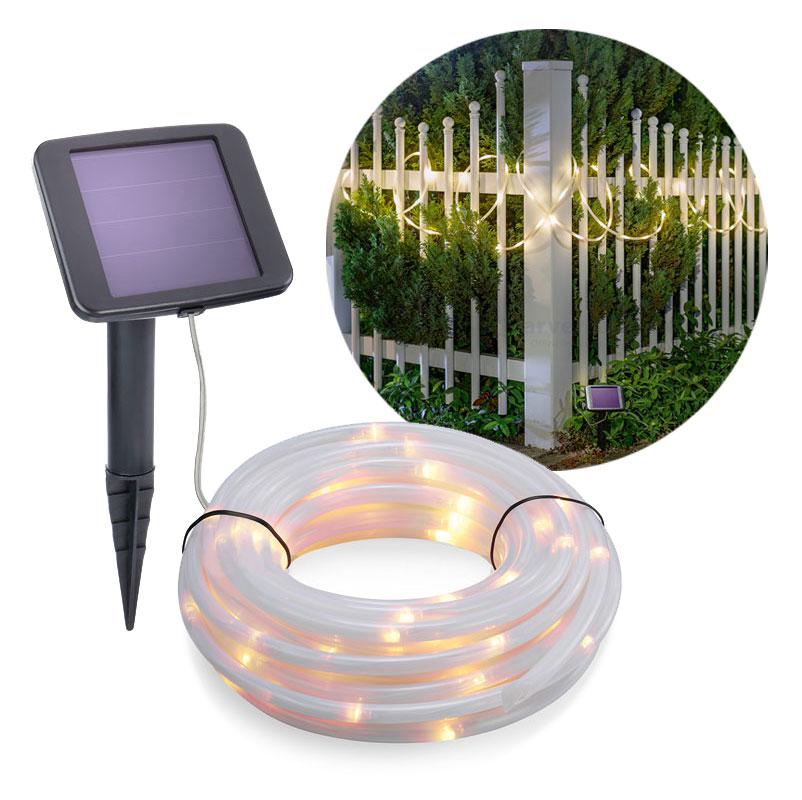 Solárny svetelný had Esotec 102174 100 LED 12m teplá biela