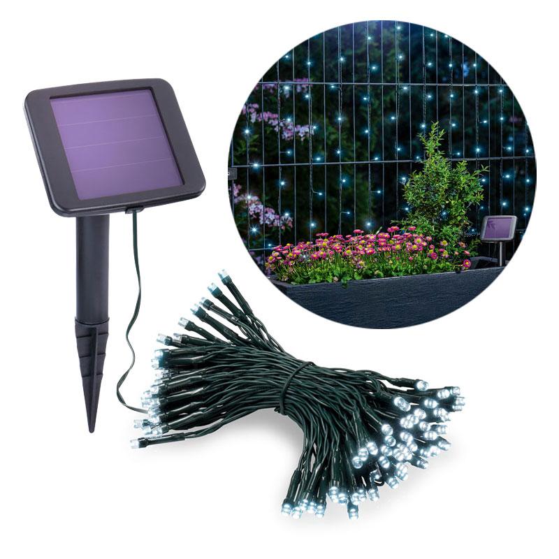 Solárna svetelná reťaz Esotec 102169 100 LED 12m studená biela