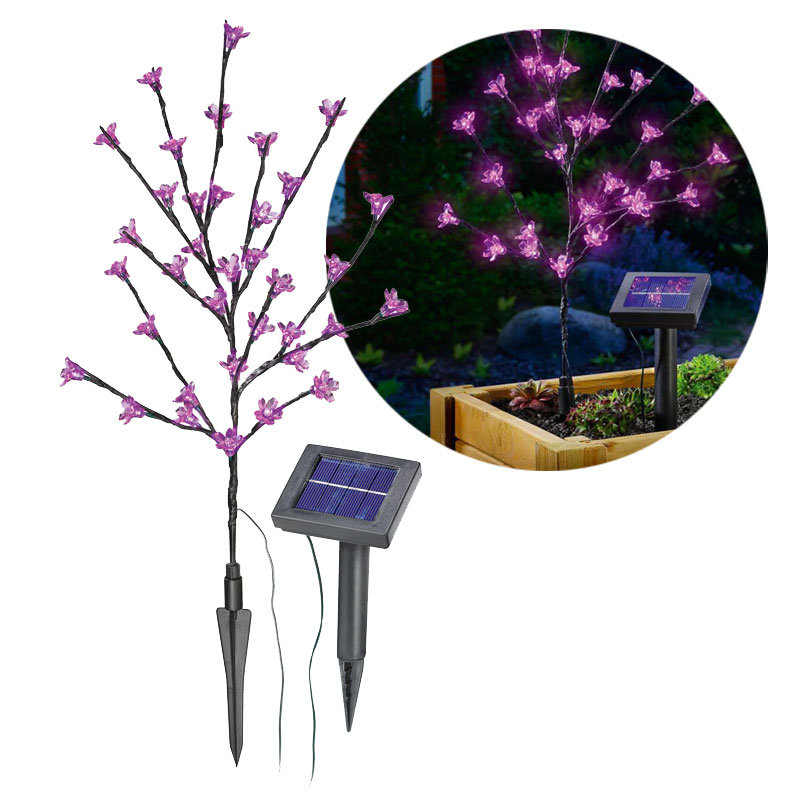 E-shop Esotec Solárny svetelný stromček Esotec 102104 ružové kvety