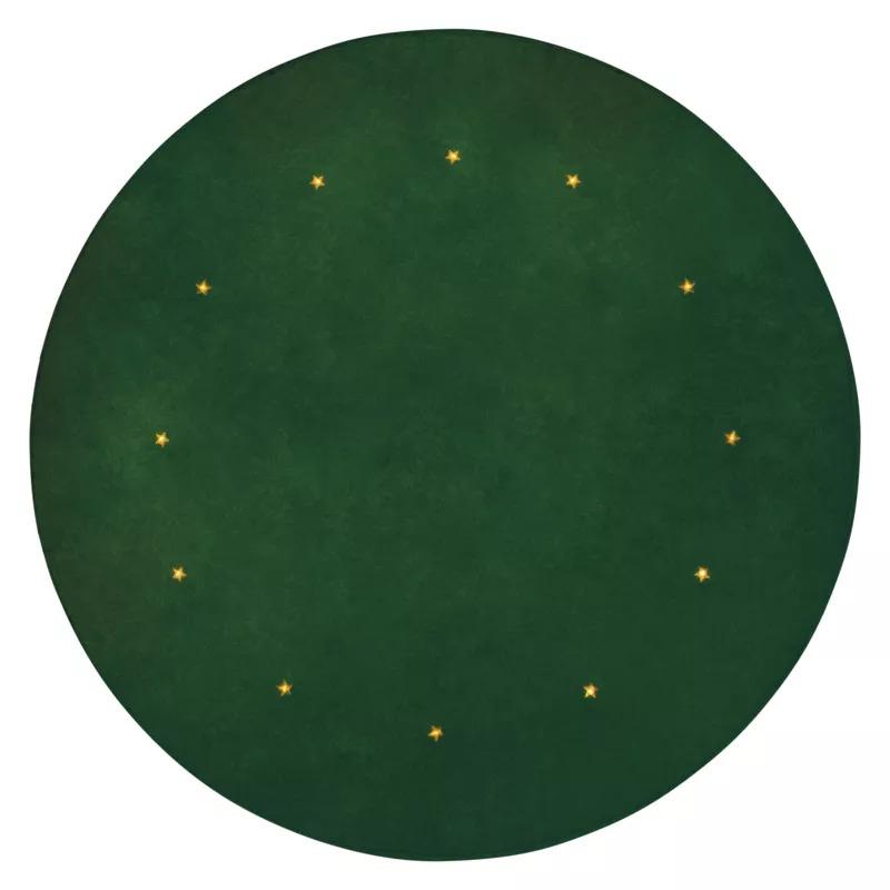 LED podložka pod vánoční strom zelená 1m časovač