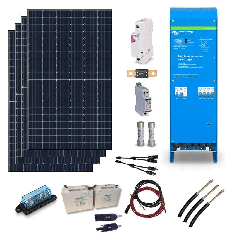 Solárny systém Easysolar 24V 1600VA s výkonom 1,32 kWp a 6kWh batéria