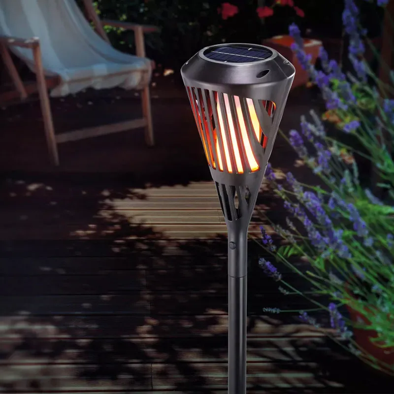 Solárna lampa Esotec Pro Rhodos 102482 s efektom plameňa