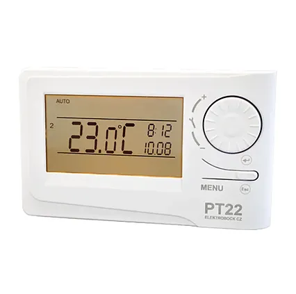 Digitální prostorový bateriový termostat PT22