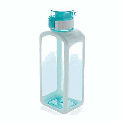 Fľaša na vodu XD Xclusive s uzamykateľným viečkom 600ml tyrkysová