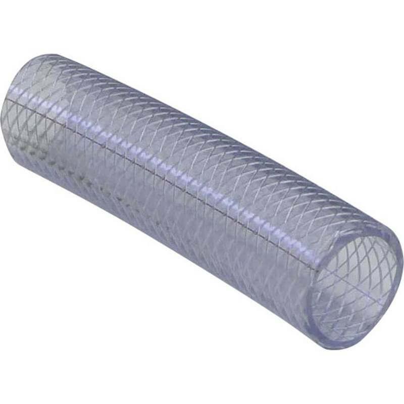Transparentná hadica z PVC vystužená tkaninou s priemerom 13,2 mm