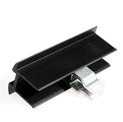Hliníkový středový držák solárního panelu, černý (40 mm)