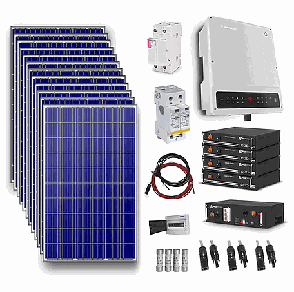 Hybridný trojfázový solárny systém GoodWe 3,42 kWp 9600 Wh