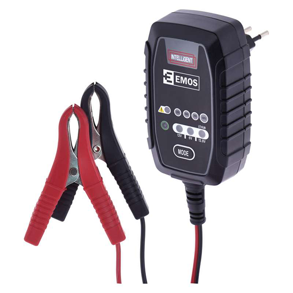 Inteligentní nabíječka autobaterií EMOS 6 / 12V 0,8A
