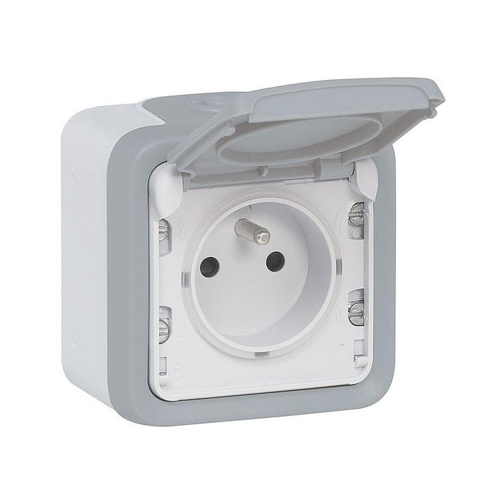 Zásuvka PLEXO IP55 2P+T 16A s dětskou ochranou