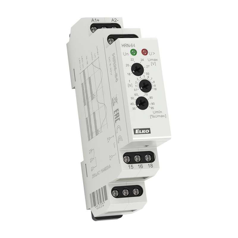 Monitorovacie napäťové relé HRN-64 6-30V DC