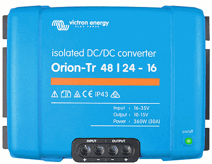 Konvertor DC/DC Orion-Tr 48/24V-16A 380W IP43 Izolovaný