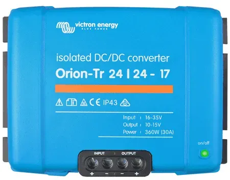 Konvertor DC/DC Orion-Tr 24/24V-17A 400W IP43 Izolovaný