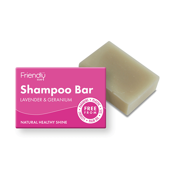 Prírodné mydlo na vlasy Friendly Soap levanduľa a pelargónia
