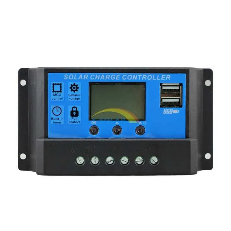 Regulátor nabíjania PWM CM20K-10A 12/24V 10A s USB