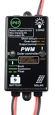 Regulátor nabíjania PWM CMP-03 5A-6/12 IP67