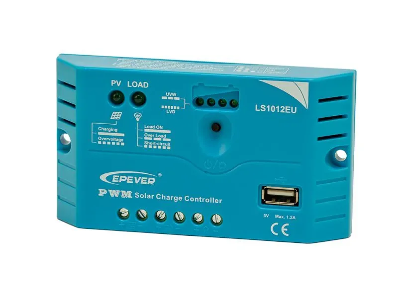 PWM regulátor nabíjení EPsolar LS1012EU 12V 10A s USB