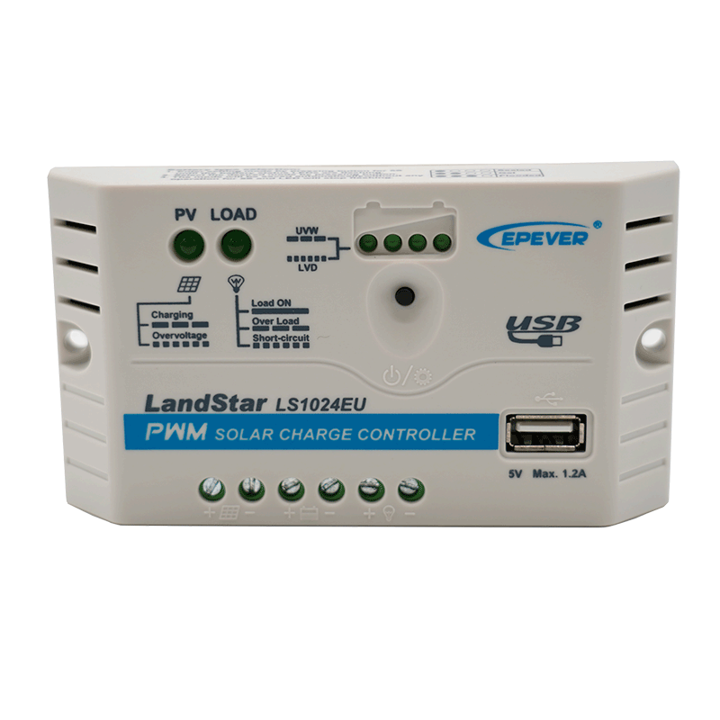 Regulátor nabíjení PWM EPsolar LS1024EU 12V/24 10A s USB