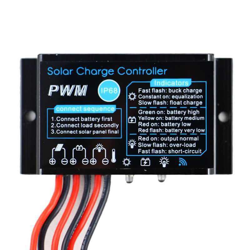 Regulátor nabíjania PWM CMP-03 10A-12V-S IP68