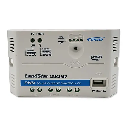 Regulátor nabíjení PWM s USB EPsolar LS2024EU 12 / 24V 20A