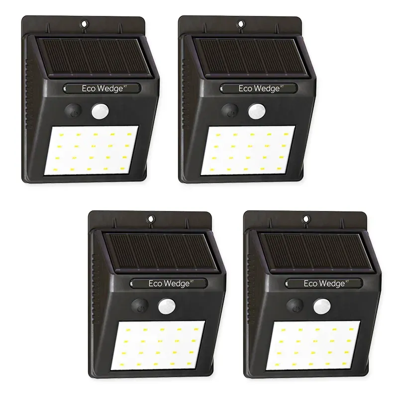 Sada 4x Solární bezpečnostní LED osvětlení SolarCentre Eco Wedge XT SS9849 160 Lumenů s pohybovým senzorem