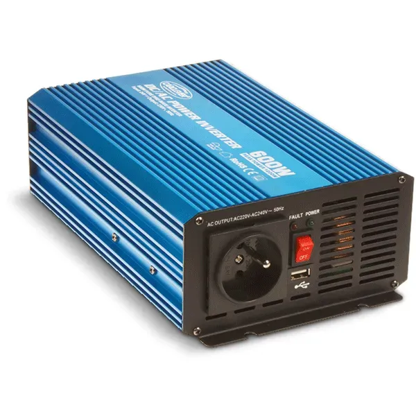 Sínusový menič napätia 24 / 230V 600W