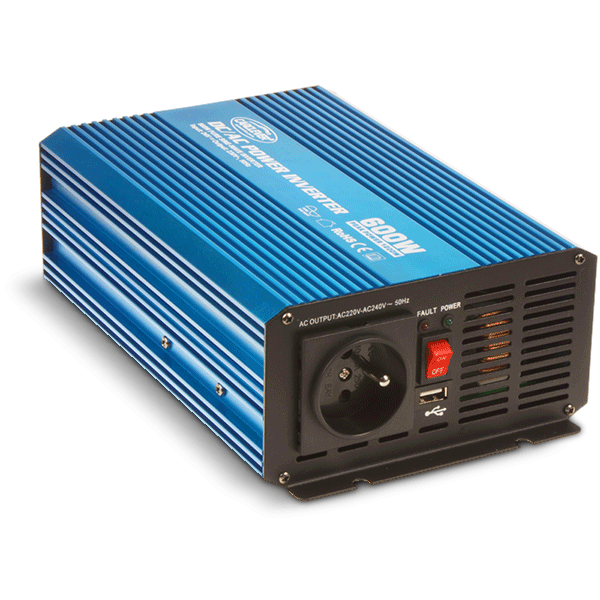 Sínusový menič napätia 24 / 230V 600W